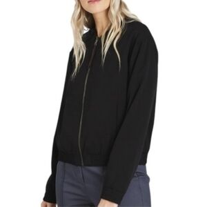 Kit and Ace City Silk Reversible Full Zip Bomber Jacket